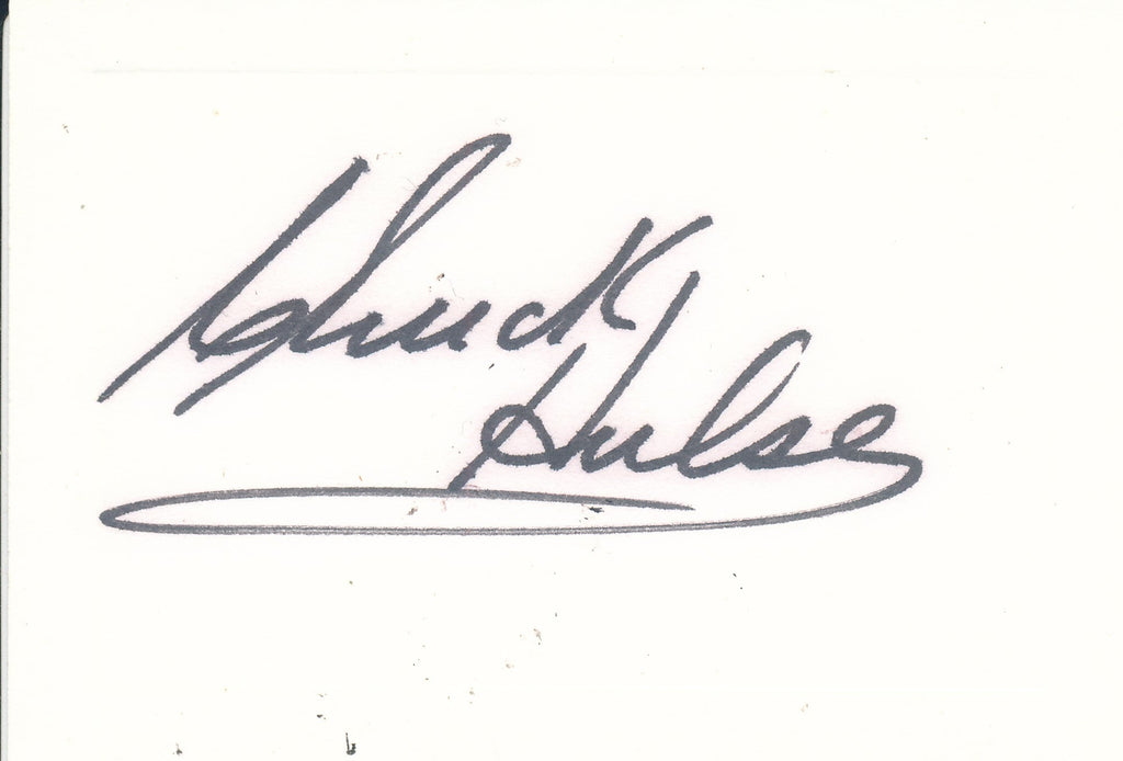 Chuck Hulse Cut Signature Card