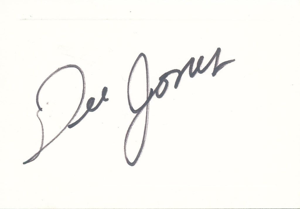 Dee Jones Cut Signature Card