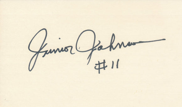 Junior Johnson Cut Signature Card