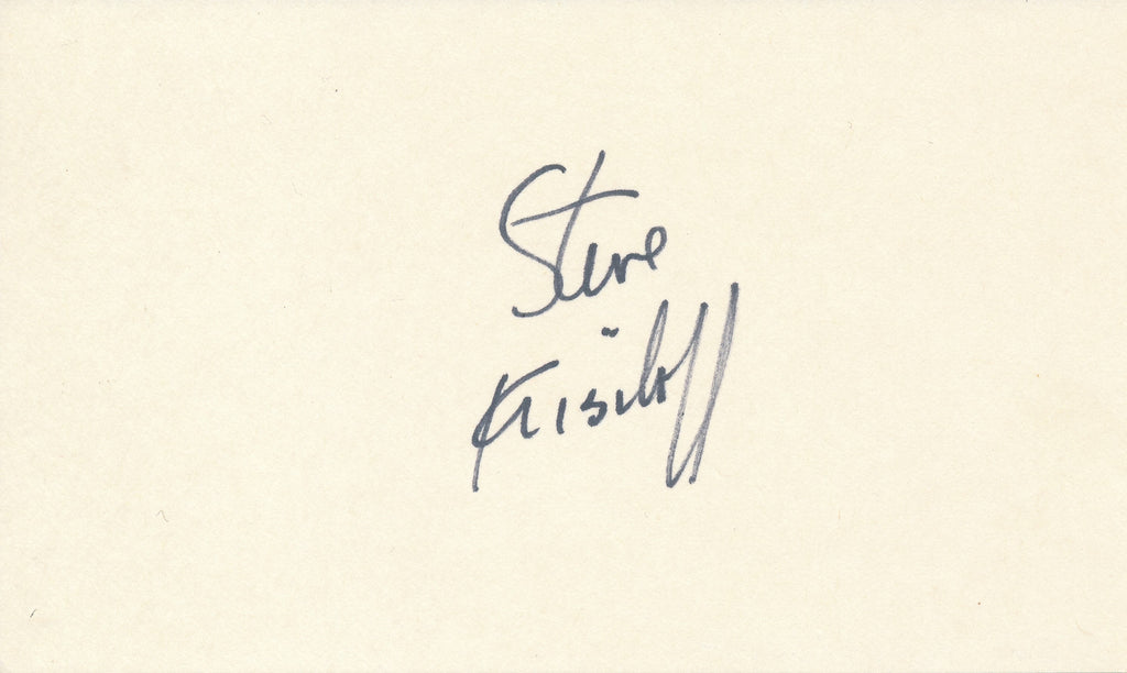 Steve Krisiloff Cut Signature Card