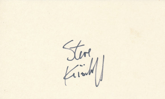 Steve Krisiloff Cut Signature Card