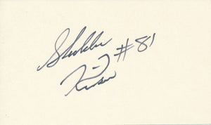 Sheldon Kinser Cut Signature Card