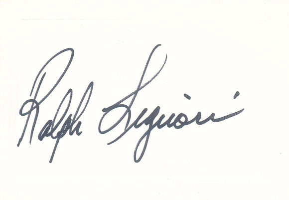 Ralph Liguori Cut Signature Card