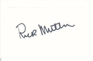 Rick Muther Cut Signature Card