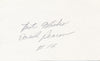 David Pearson Cut Signature Card "Best Wishes"