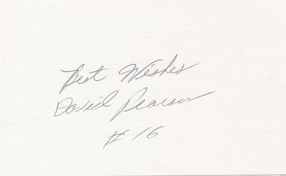 David Pearson Cut Signature Card 