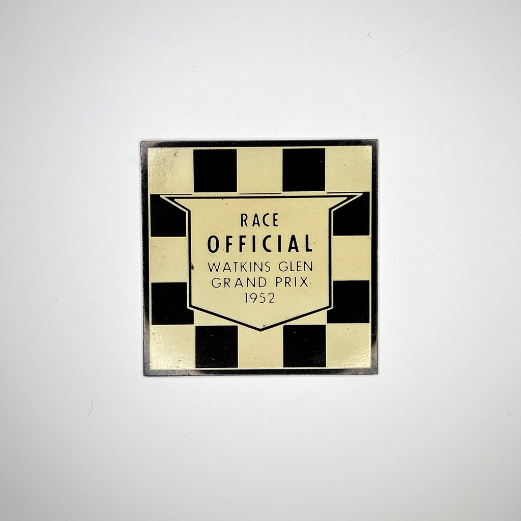 1952 Watkins Glen Grand Prix Race Official Plaque