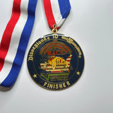 1987 Interstate Batteries Great American Race Finisher Medallion Pendant Necklace. Disneyland to Walt Disney World