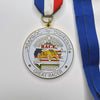 1989 Interstate Batteries Great American Great Race Medallion Pendant Necklace. Norfolk to Disneyland.