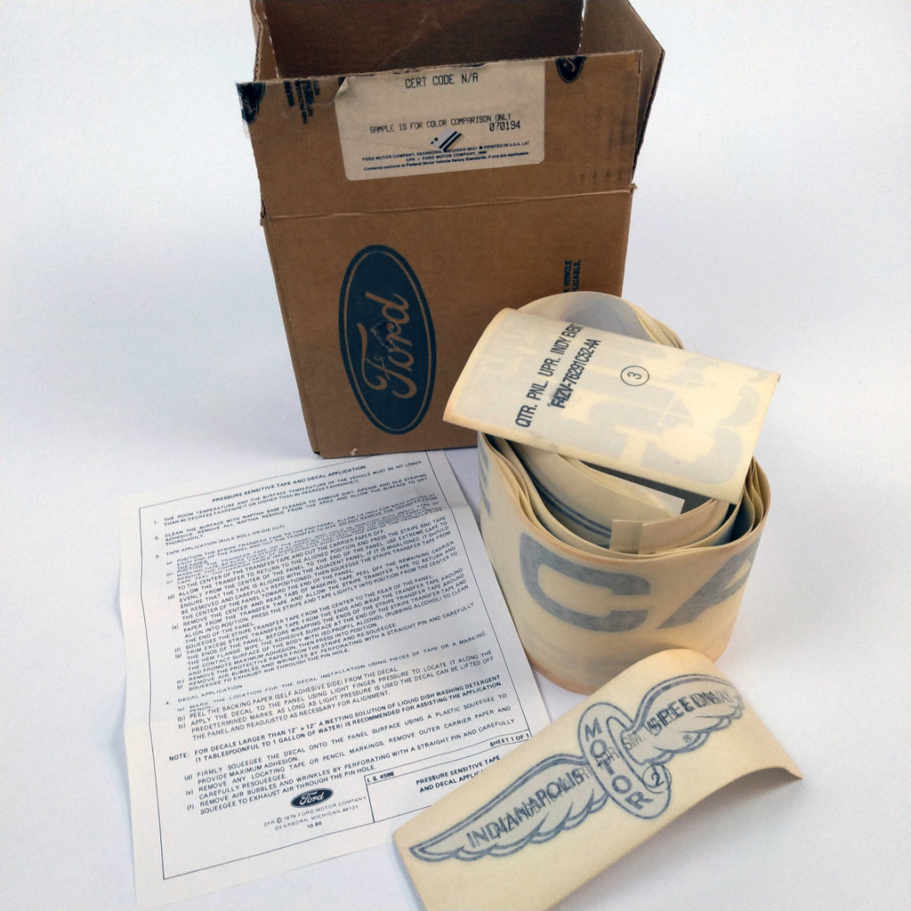 1994 Indianapolis 500 Pace Car Ford OEM Decals