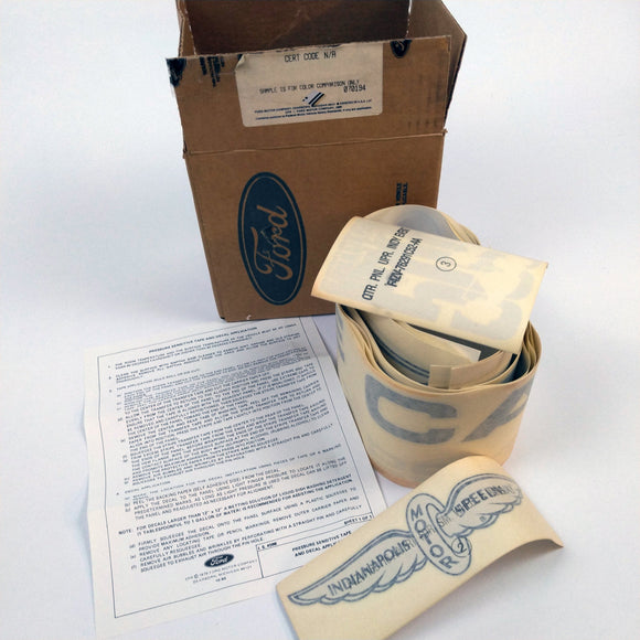 1994 Indianapolis 500 Pace Car Ford OEM Decals