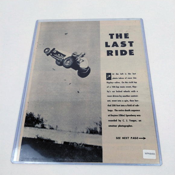 Jim Rigsby - The Last Ride Magazine Article