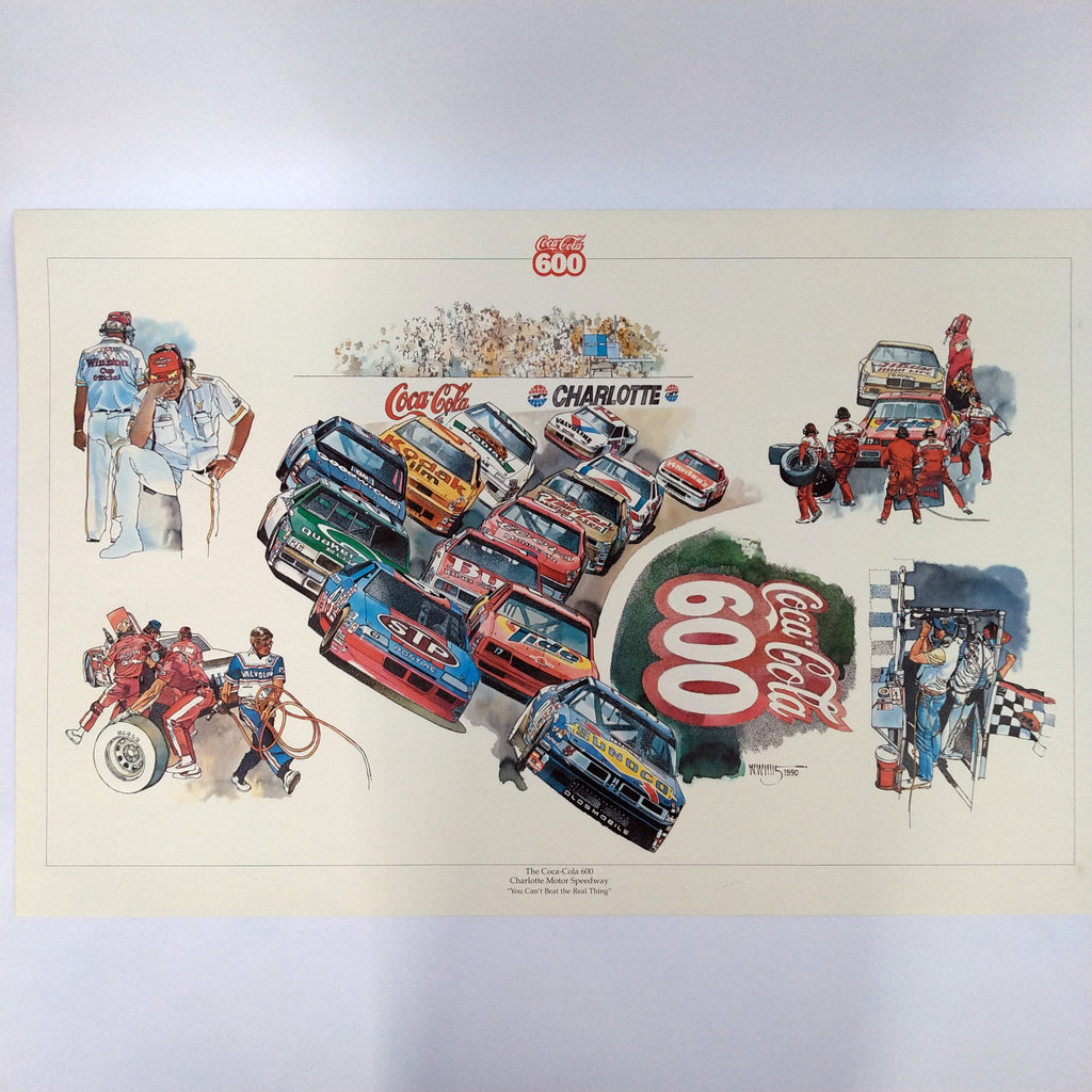 1990 Coca-Cola 600 Charlotte Poster