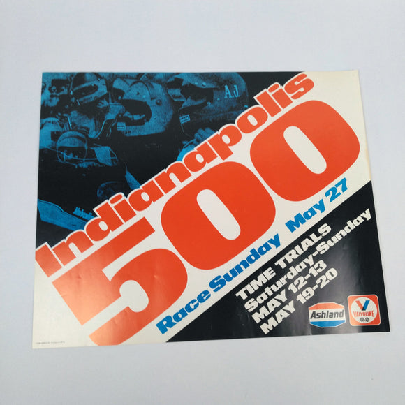 1979 Indianapolis 500 Time Trials Poster